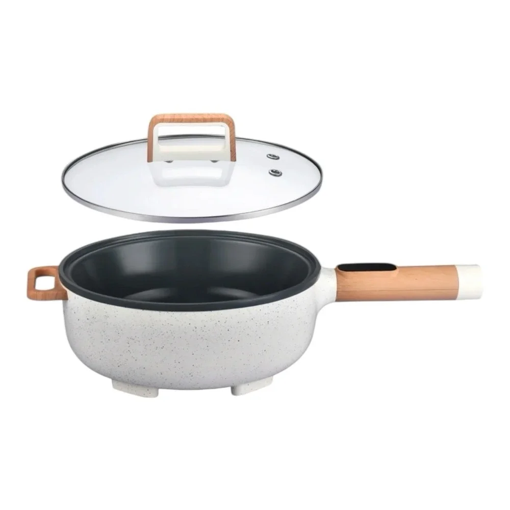 🔥The Pioneer Woman🖤🤍🖤 3.5L Electric Skillet, Linen‎ Speckle-NEW! - Picture 5 of 7